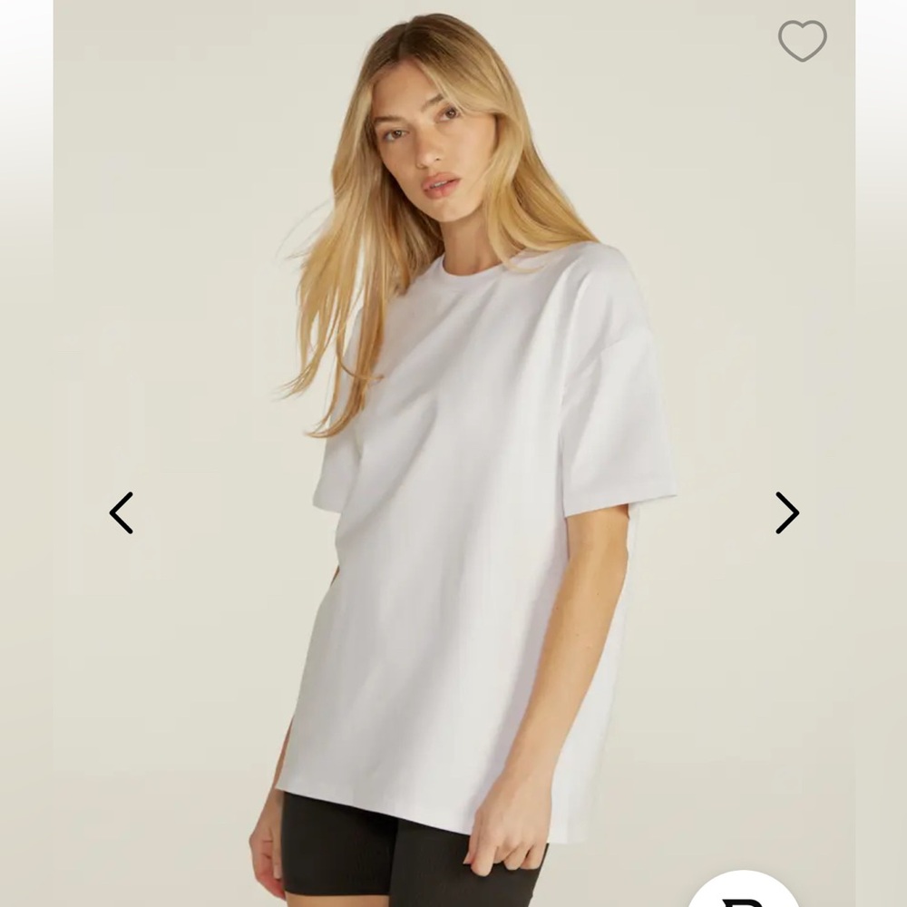 BYLT LUX Relaxed Boyfriend Tee White